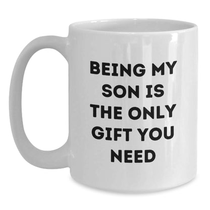 Funny Son White Coffee Mugs Gifts from Men Women to Son for Valentine's - Main