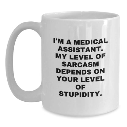 Funny Medical Assistant Gifts, White Coffee Mug for Medical Assistant, Mother's Day Unique Gifts from Friends, Women, Family - Main
