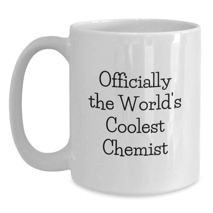 Funny Chemist Gifts from Family for Chemist Dad on Father's Day - White Coffee Mug - Main