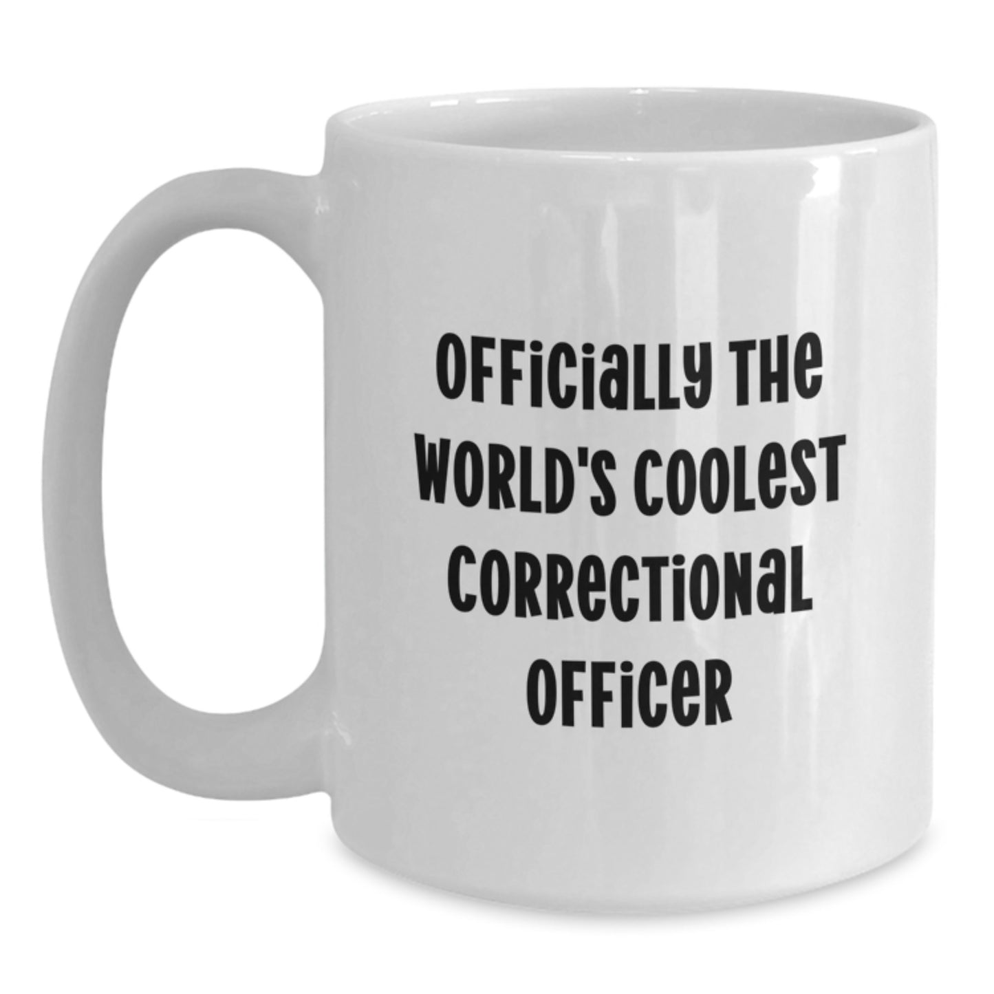 Gifts from Family for Correctional Officer, Funny Quote White Coffee Mug, World's Coolest Dad, Father's Day Unique - Main