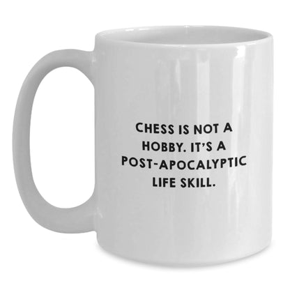 Funny Chess White Coffee Mug Gifts from Friends or Family for Chess Graduation Unique Gifts - Main