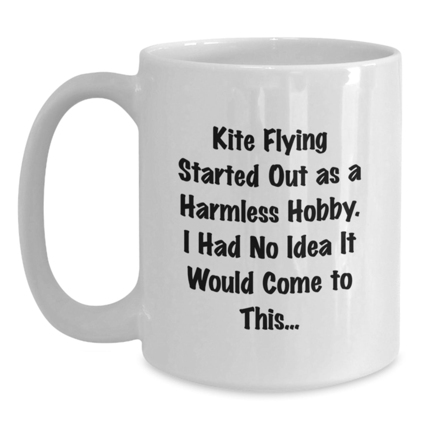 Funny Kite Flying Gifts for Him, White Coffee Mug, Graduation Unique Gifts from Friends - Main