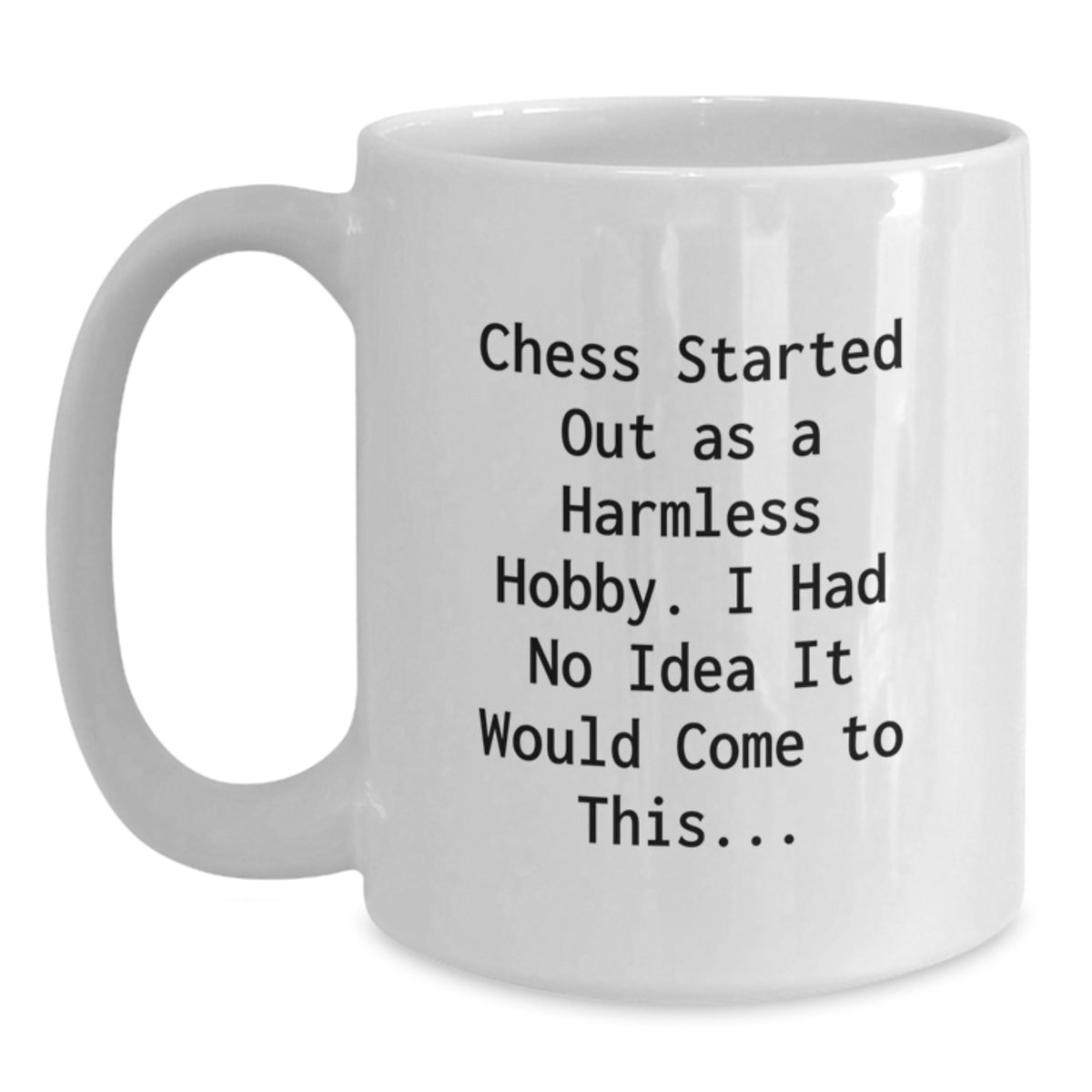 Funny Chess Quote Gift for Graduates, White Coffee Mug, Chess Lovers, Unique Graduation Gifts from Friends, Family, or Coworkers - Main