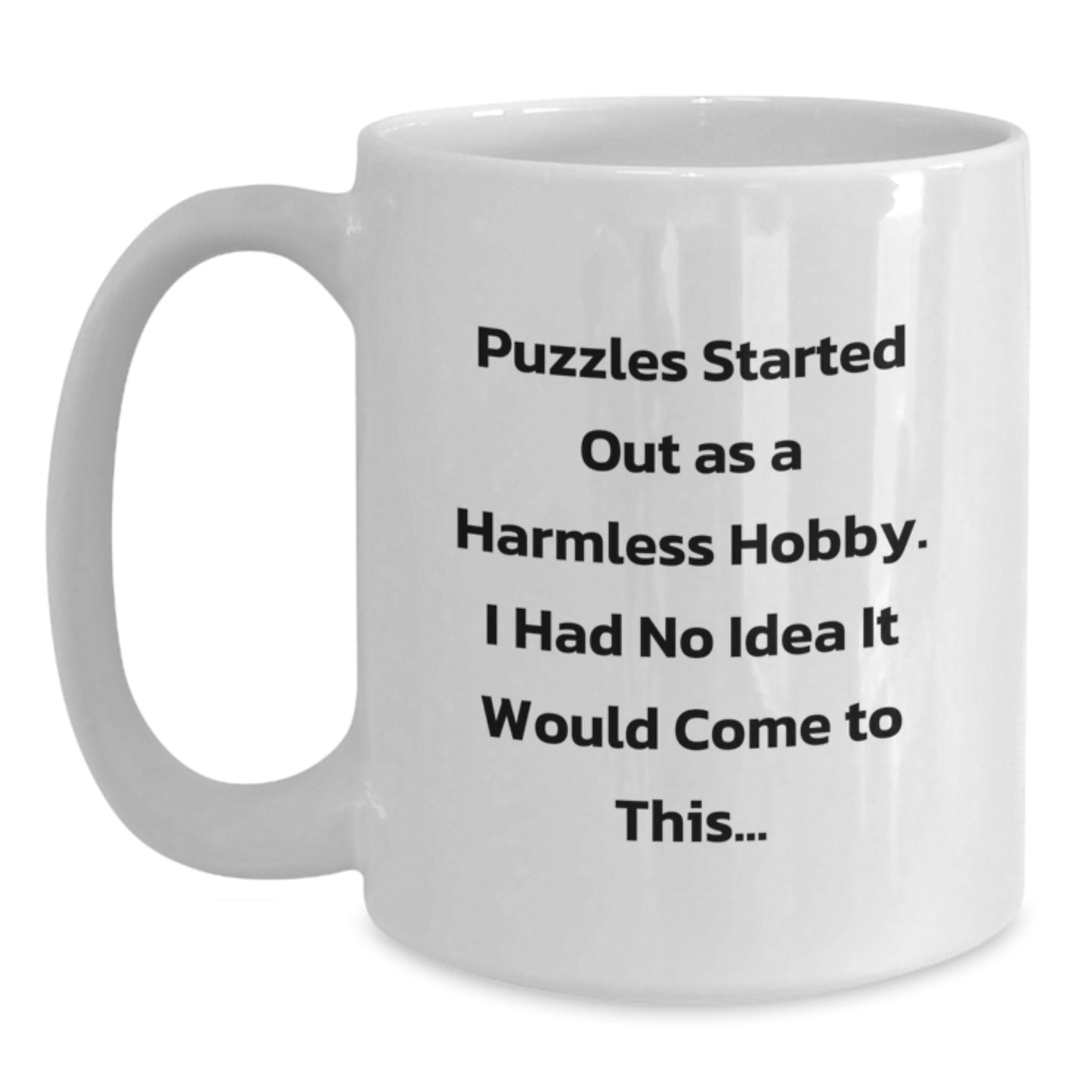 Birthday Gift Keepsake White Coffee Mug for Him – Puzzles Quote - Main