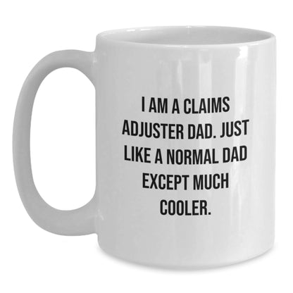 Claims Adjuster Keepsake Mug for Him Birthday Gift White Ceramic 11oz - Main