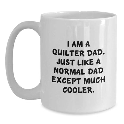 Quilter Dad Keepsake Mug for Him Birthday Gift Ceramic 11oz Microwave - Main