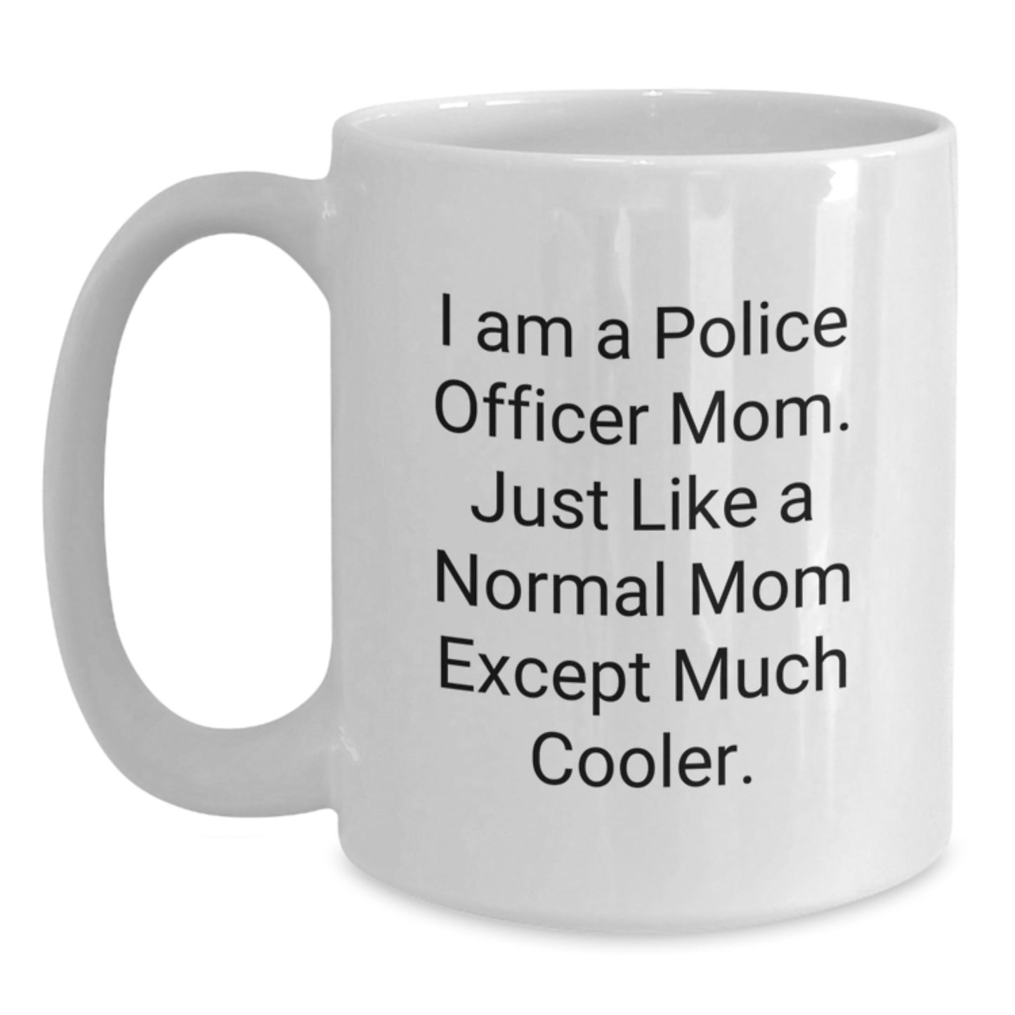 Police Officer Keepsake White Coffee Mug for Him Birthday Gift - Main