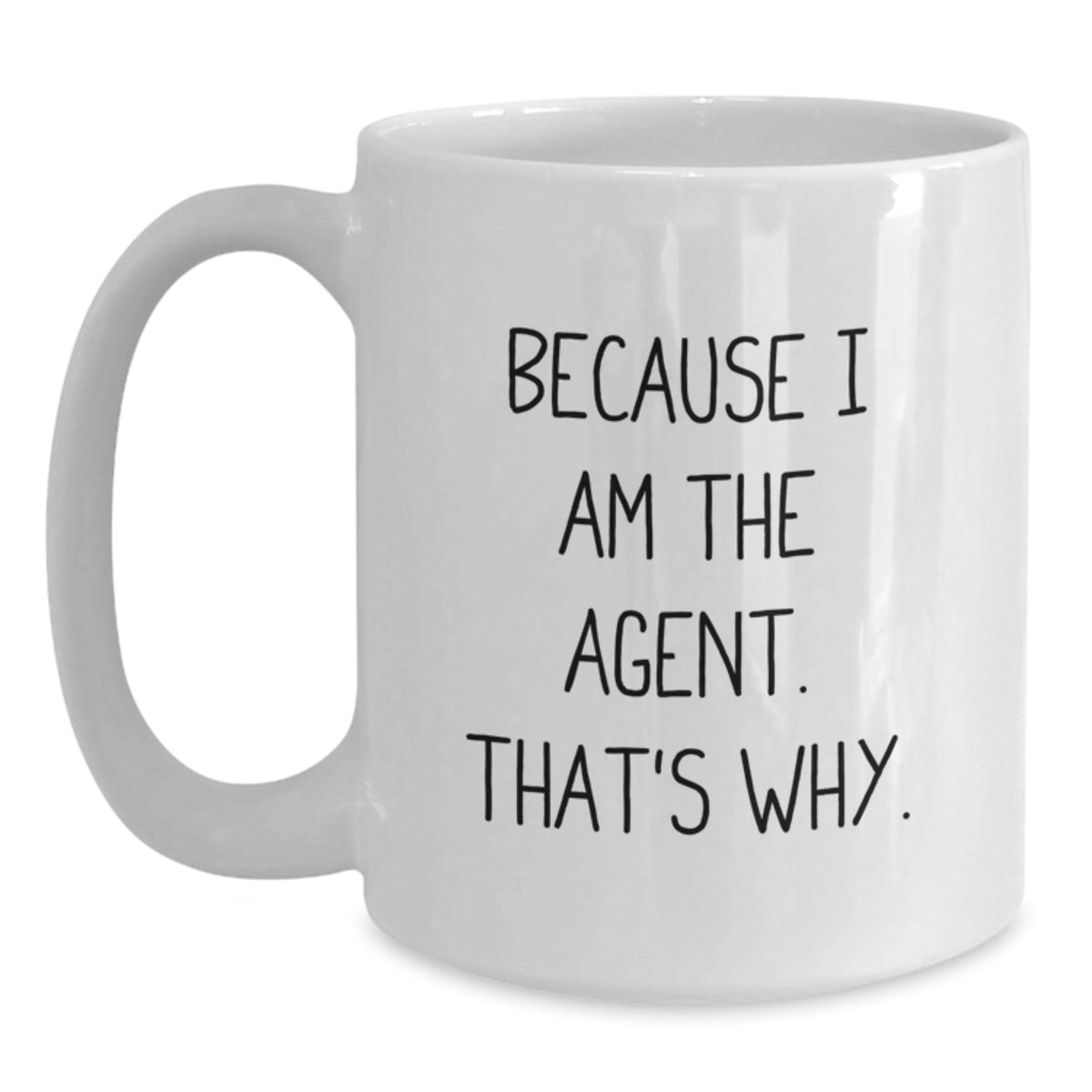 Funny Agent White Coffee Mug, Gifts from Agent to Agent, Inspiring Graduation Unique Gifts - Main