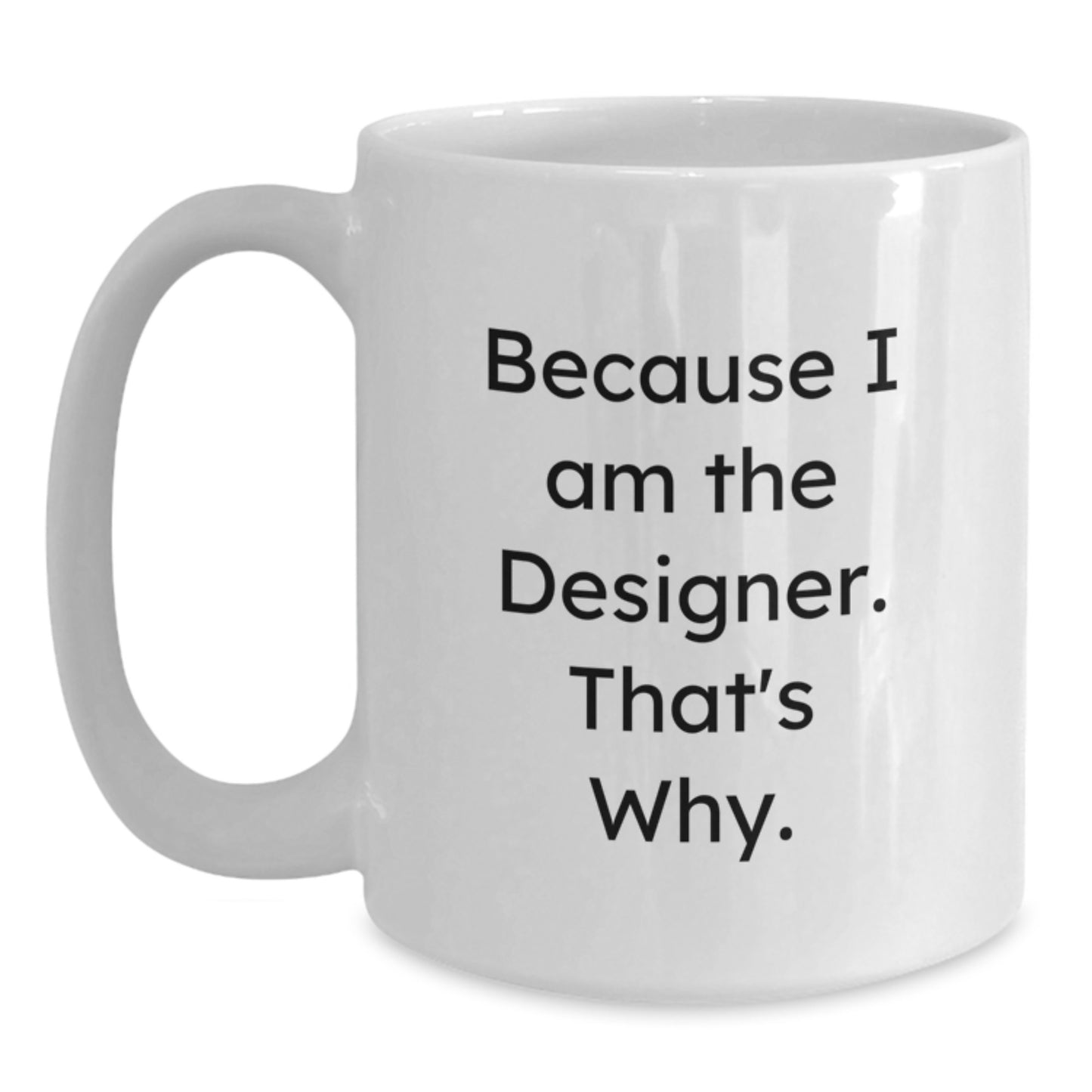 Birthday Gift for Her Designer White Coffee Mug Ceramic Present - Main