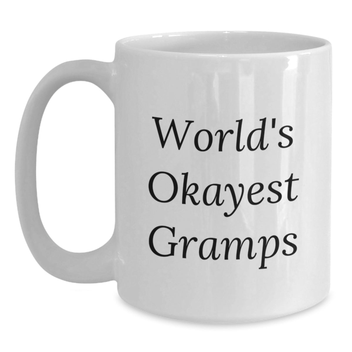 Gramps Gift for Him World's Okayest Gramps Keepsake Coffee Mug - Main