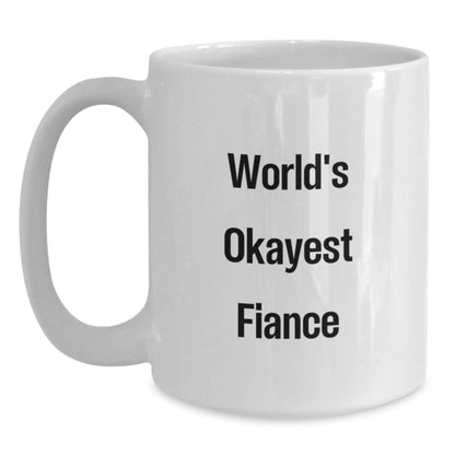 Fiance Keepsake White Coffee Mug for Him Birthday Surprise Gift - Main
