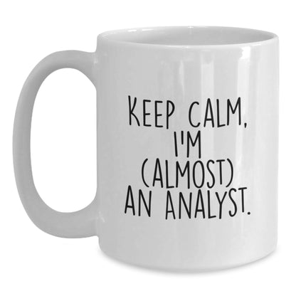 Birthday Gift Analyst White Coffee Mug for Her Present - Main
