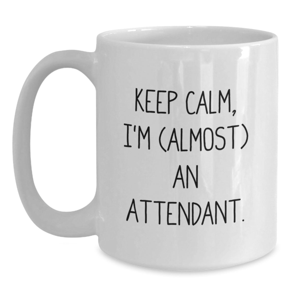 Attendant Keepsake Gift for Him - Keep Calm, I'm (Almost) An Attendant - Main