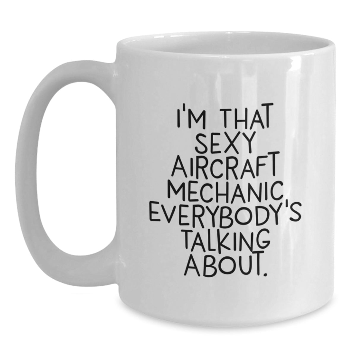 Christmas Gift for Her Playful Aircraft Mechanic Coffee Mug Present - Main