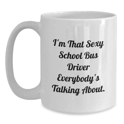 Christmas Gift for Her Playful School Bus Driver Coffee Mug - Main