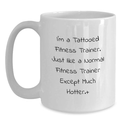 Christmas Gift for Her A Playful Coffee Mug for a Tattooed Fitness - Main
