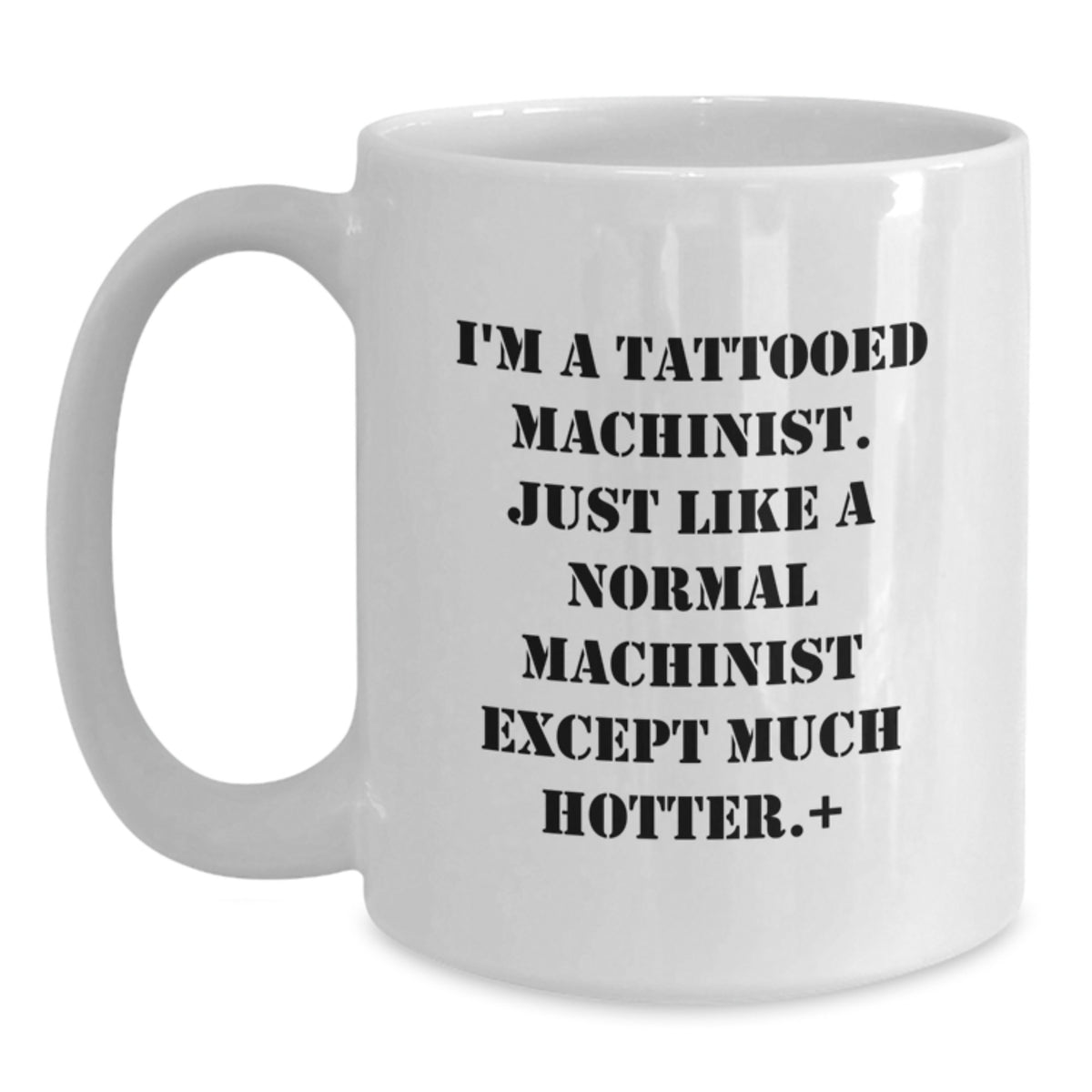 Christmas Gift For Her - Playful Tattooed Machinist Present Mug - Main