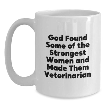Funny Veterinarian Gifts for Her Friends Christmas Unique White Coffee Mugs - Gifts from Men to Women Coworkers Family - Main