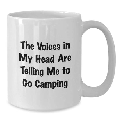 Camping Humor Funny Quote Gifts from Friends for Camping Enthusiasts White Coffee Mug, Camping Birthday Unique Gifts, Inspirational Camping Motivation, White Ceramic Camping Mug for Outdoor Lovers - Additional