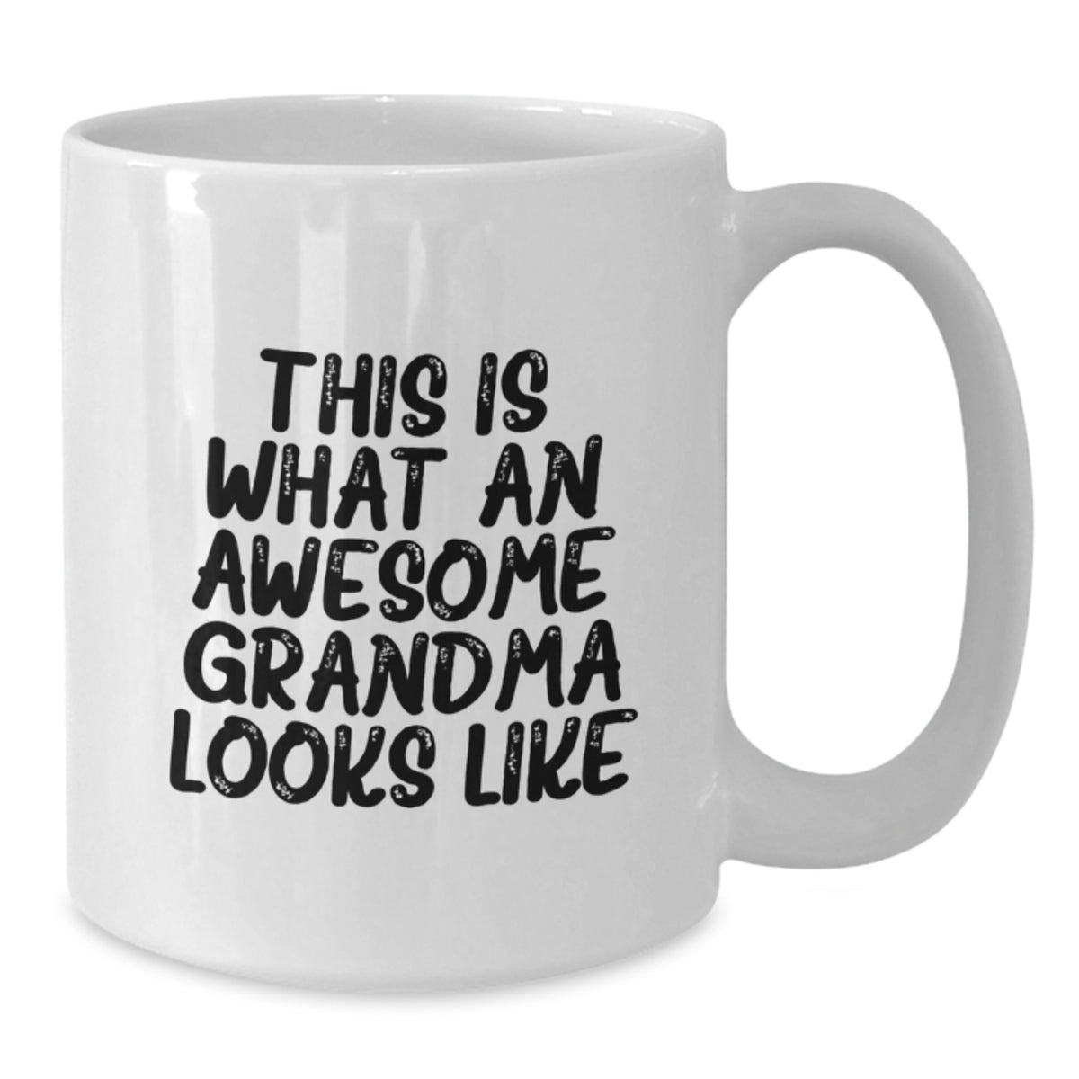 Funny Grandma Gifts for Women, White Coffee Mug, Gifts from Family, This Is What An Awesome Grandma Looks Like Inspirational Quote - Additional