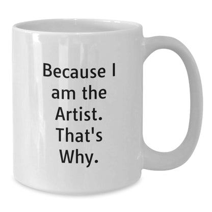 Artist Keepsake White Coffee Mug for Him Masterpiece Birthday Gift - Additional