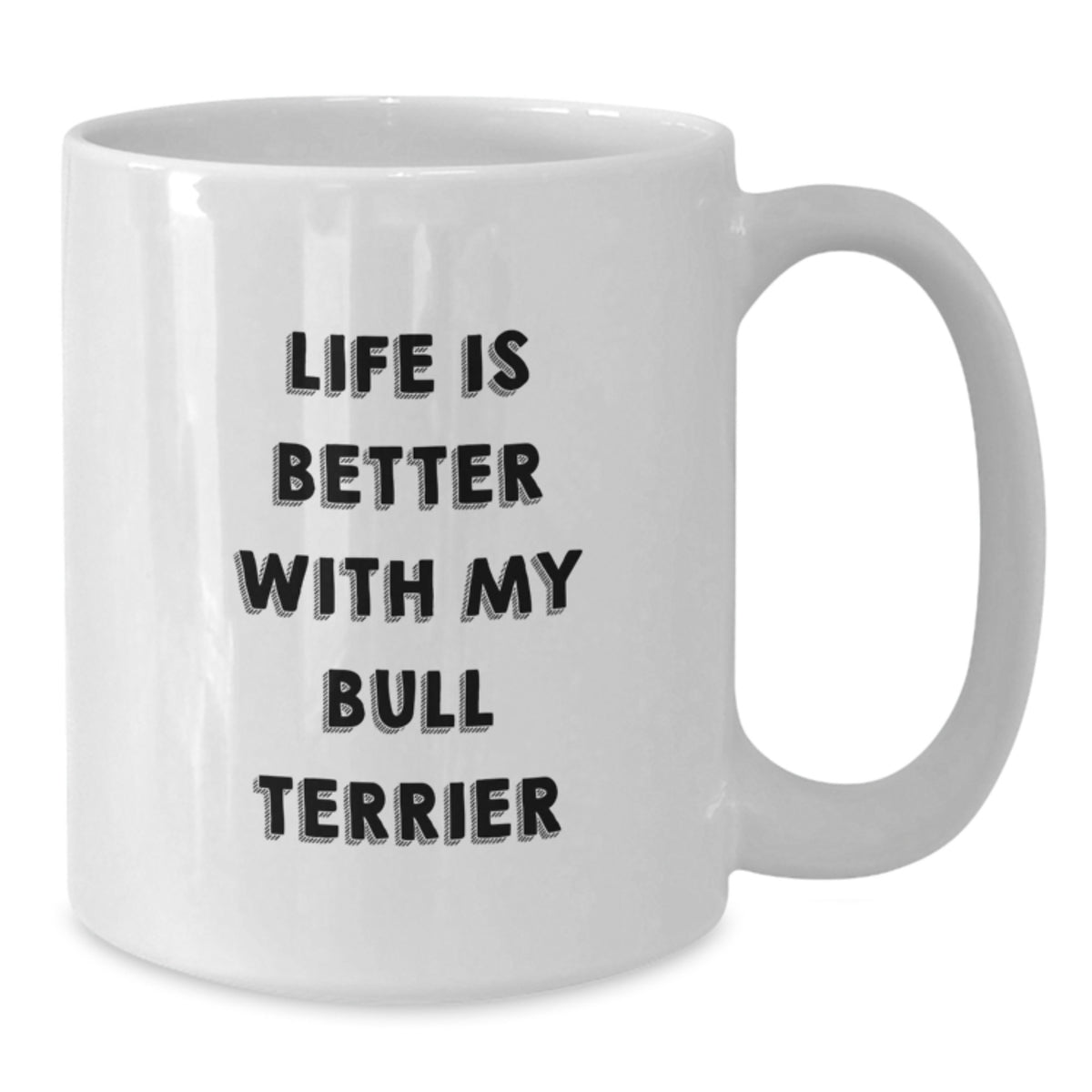 Funny Bull Terrier Dog Gifts from Family, White Coffee Mug for Bull Terrier Dog Lover, Birthday Unique Gifts for Friends - Additional