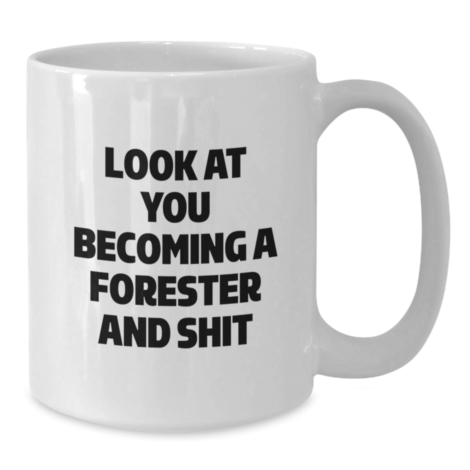 Funny Forester White Coffee Mug Gifts for Friends, Family, or Coworkers - Christmas Unique Presents from Men or Women - Additional