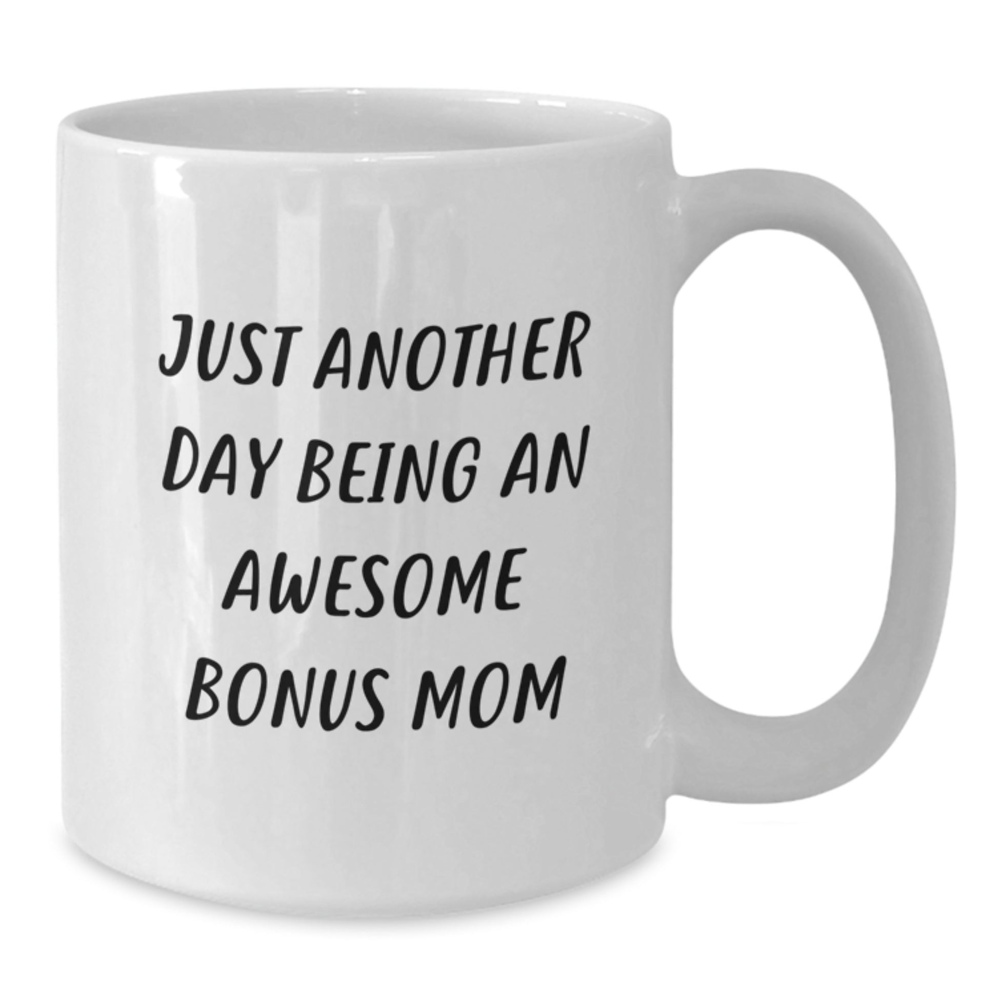 Funny Bonus Mom Christmas Unique Gifts from Men, Women, or Friends to Bonus Mom or Dad White Coffee Mug, Best Unique Christmas Unique Gift for Bonus Mom - Additional