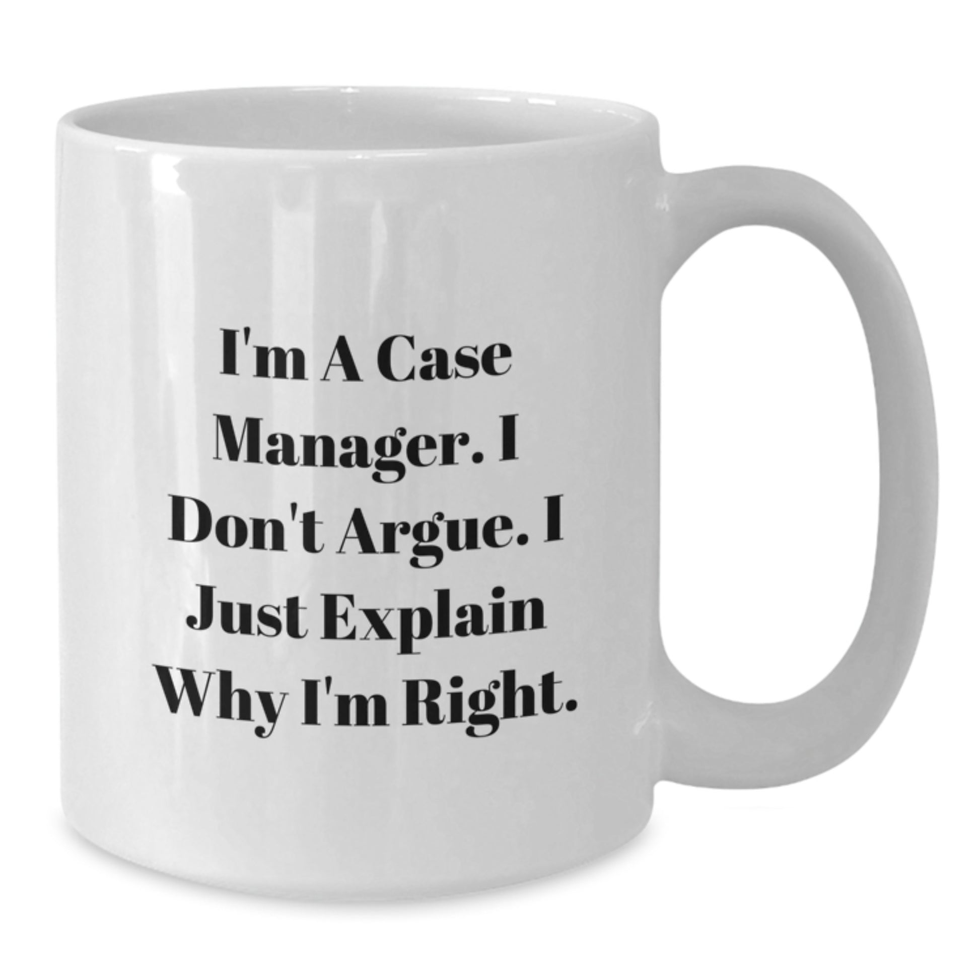 Funny Case Manager Christmas Unique Gifts from Friends for Case Manager White Coffee Mugs - Additional