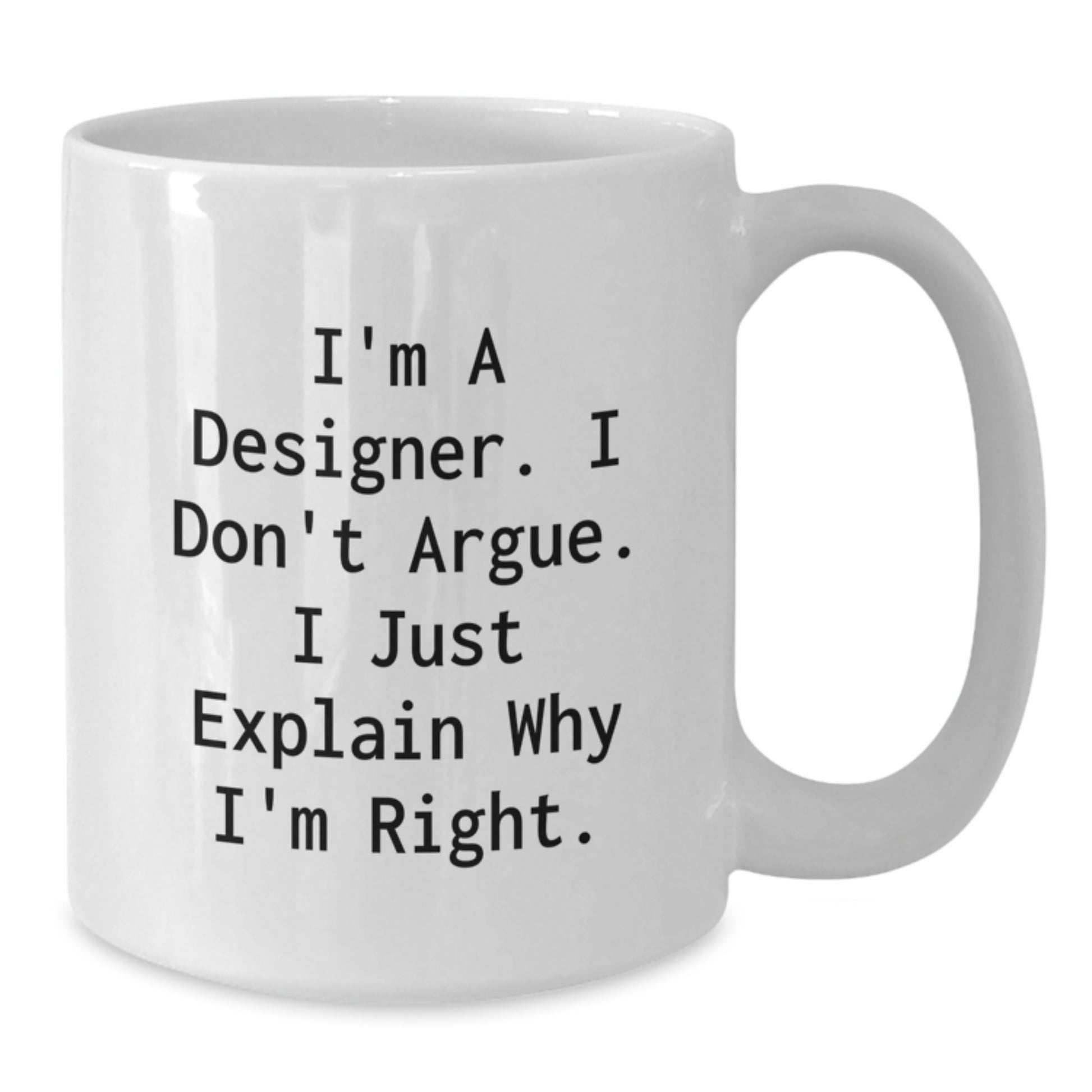 Designer Humor Funny White Coffee Mug Gifts from Friends for Birthday - Additional