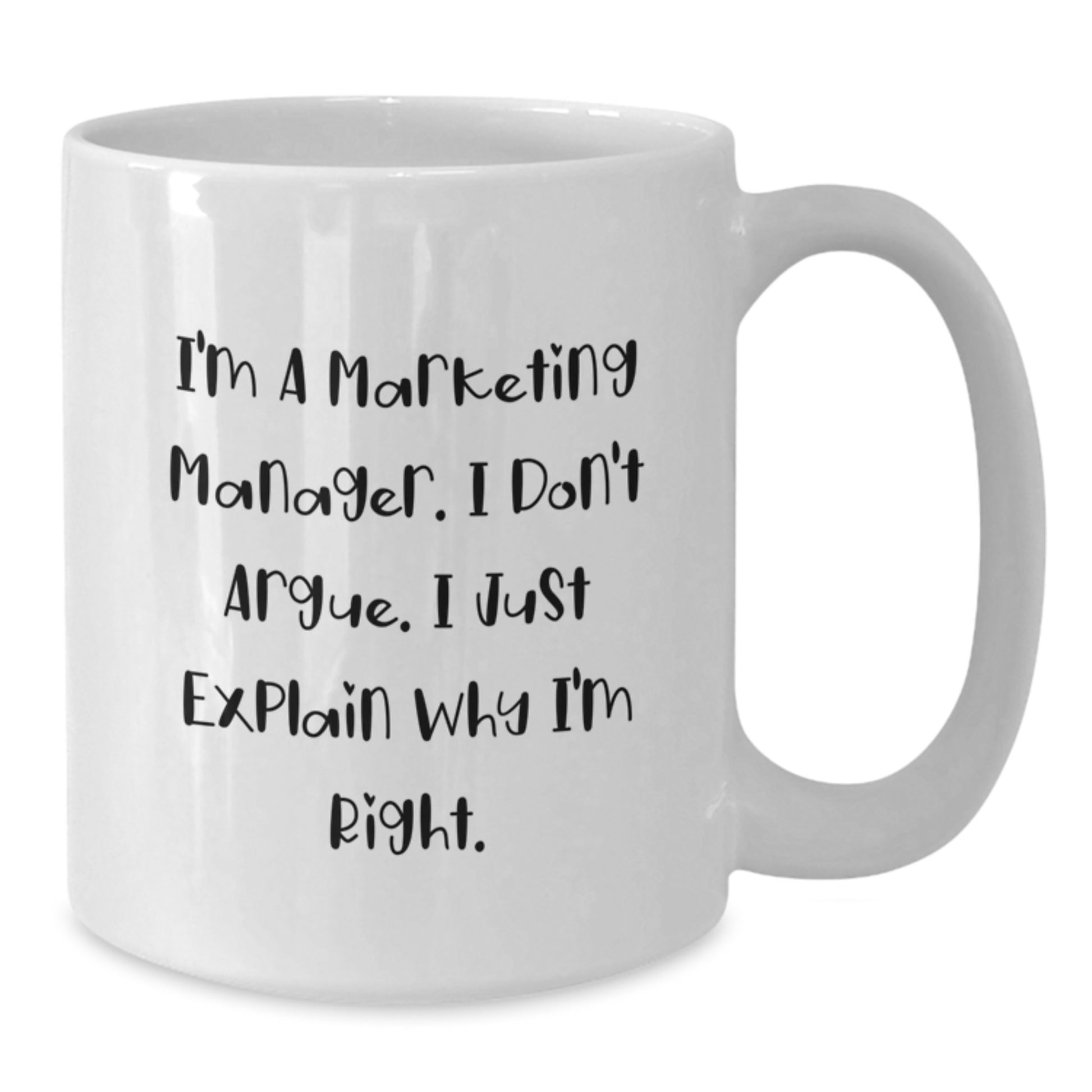 Funny Marketing Manager White Coffee Mug, Gift for Men, Unique Christmas Unique Gifts from Friends, Perfect for Marketing Managers - Additional