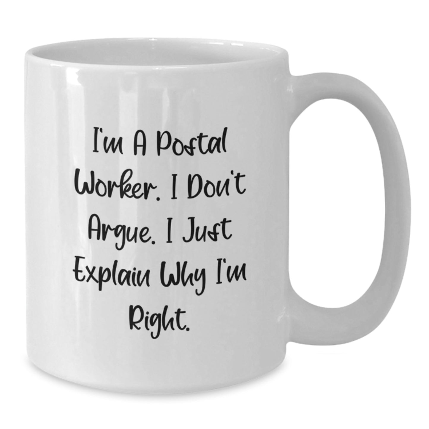 Funny Postal Worker Gifts for Men, White Coffee Mug from Coworkers, Perfect for Christmas Unique Presents - Additional
