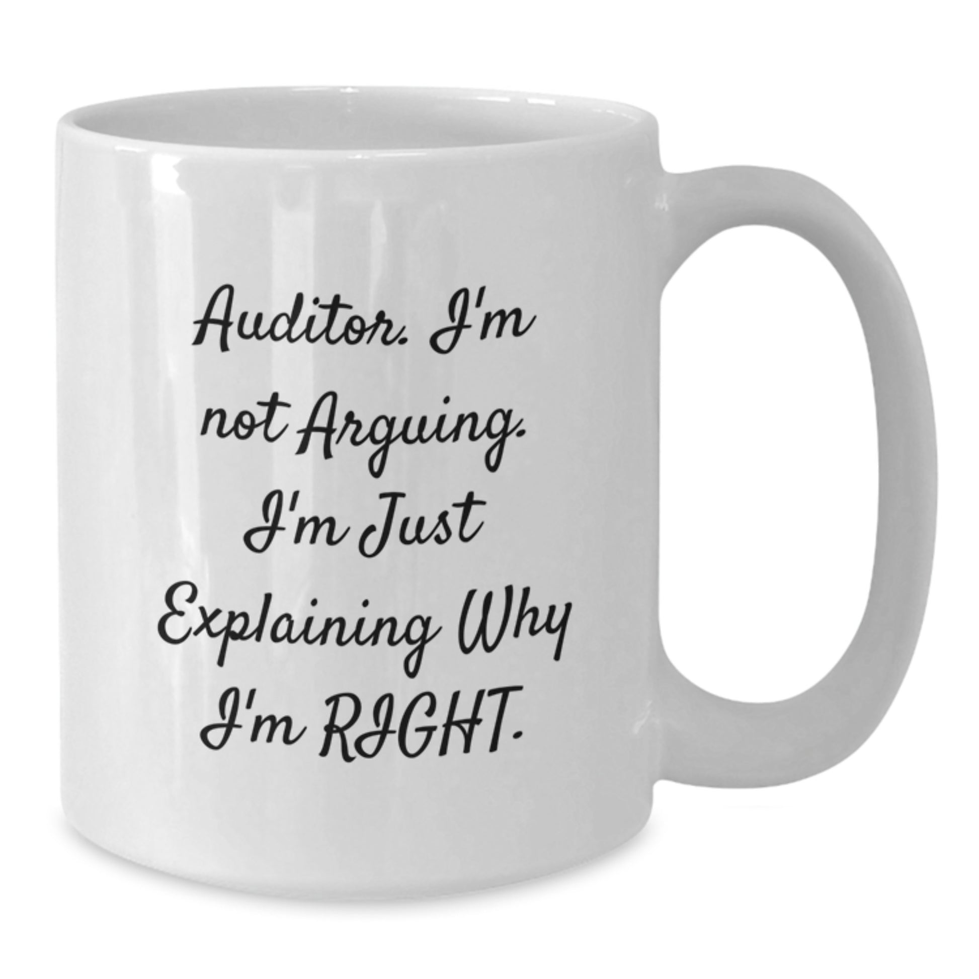 Funny Auditor White Coffee Mug Gifts from Men to Auditor Friends - Christmas Unique Gifts for Auditor Men and Women - Additional