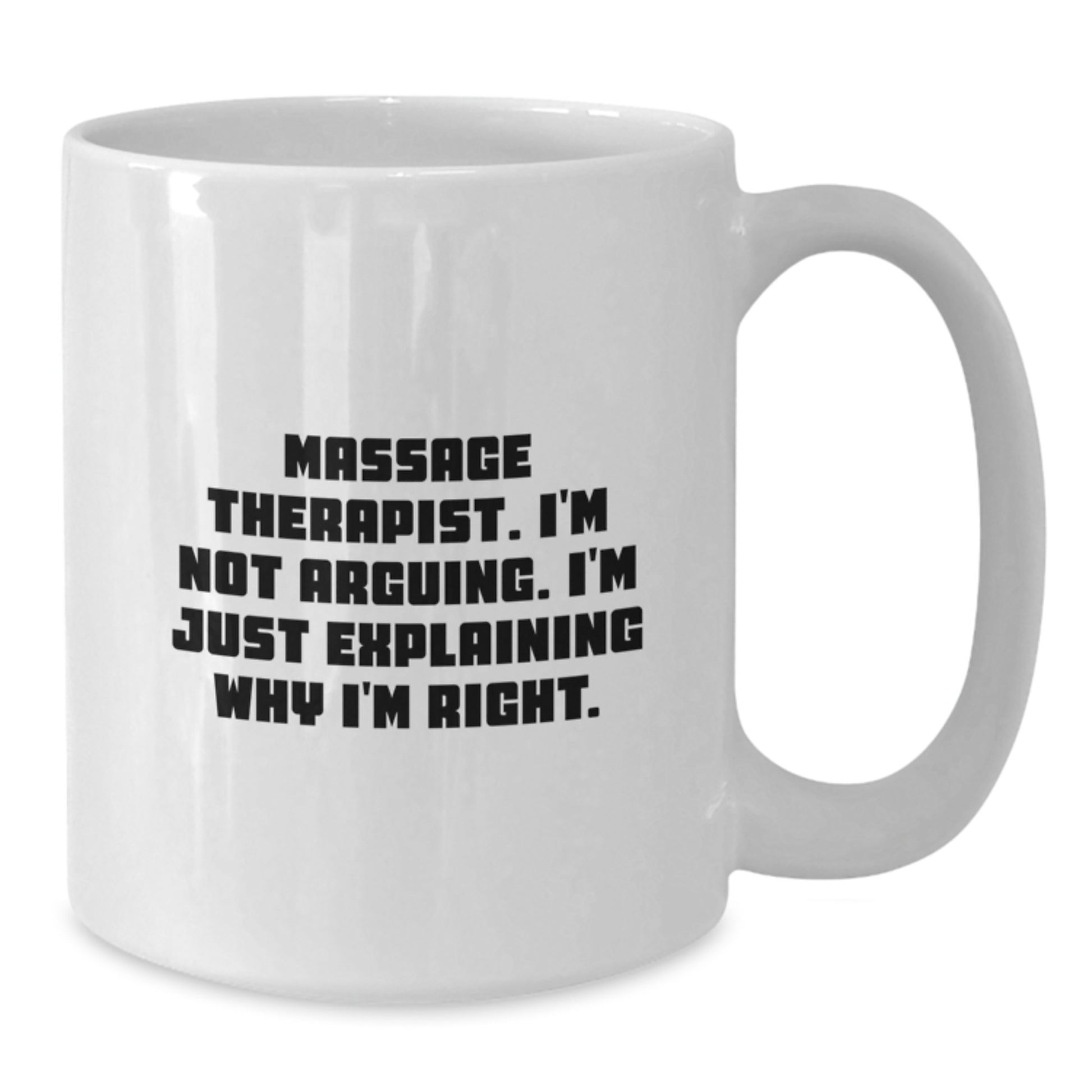 Funny Massage Therapist Gifts from Friends to Family Members Unique White Coffee Mug for Him or Her on Christmas - Additional