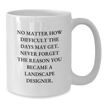 Gifts from Friends and Family for the Hardworking Landscape Designer, Funny Coffee Lover's Mug, Valentine's Unique Gifts - Additional