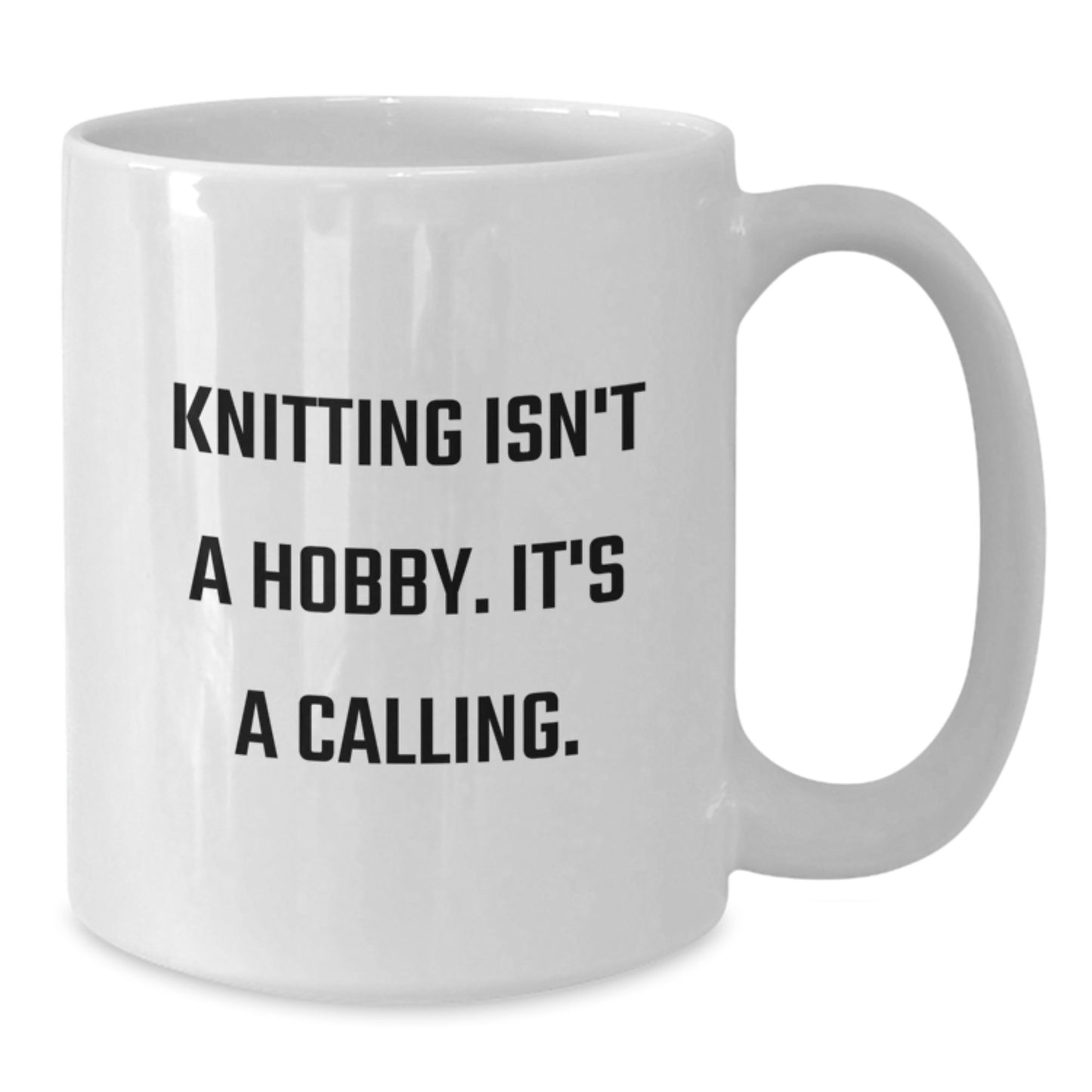 Funny Knitting Quotes Gifts from Family - Mother's Day Unique Gifts for Knitting Enthusiasts - White Coffee Mug - Additional