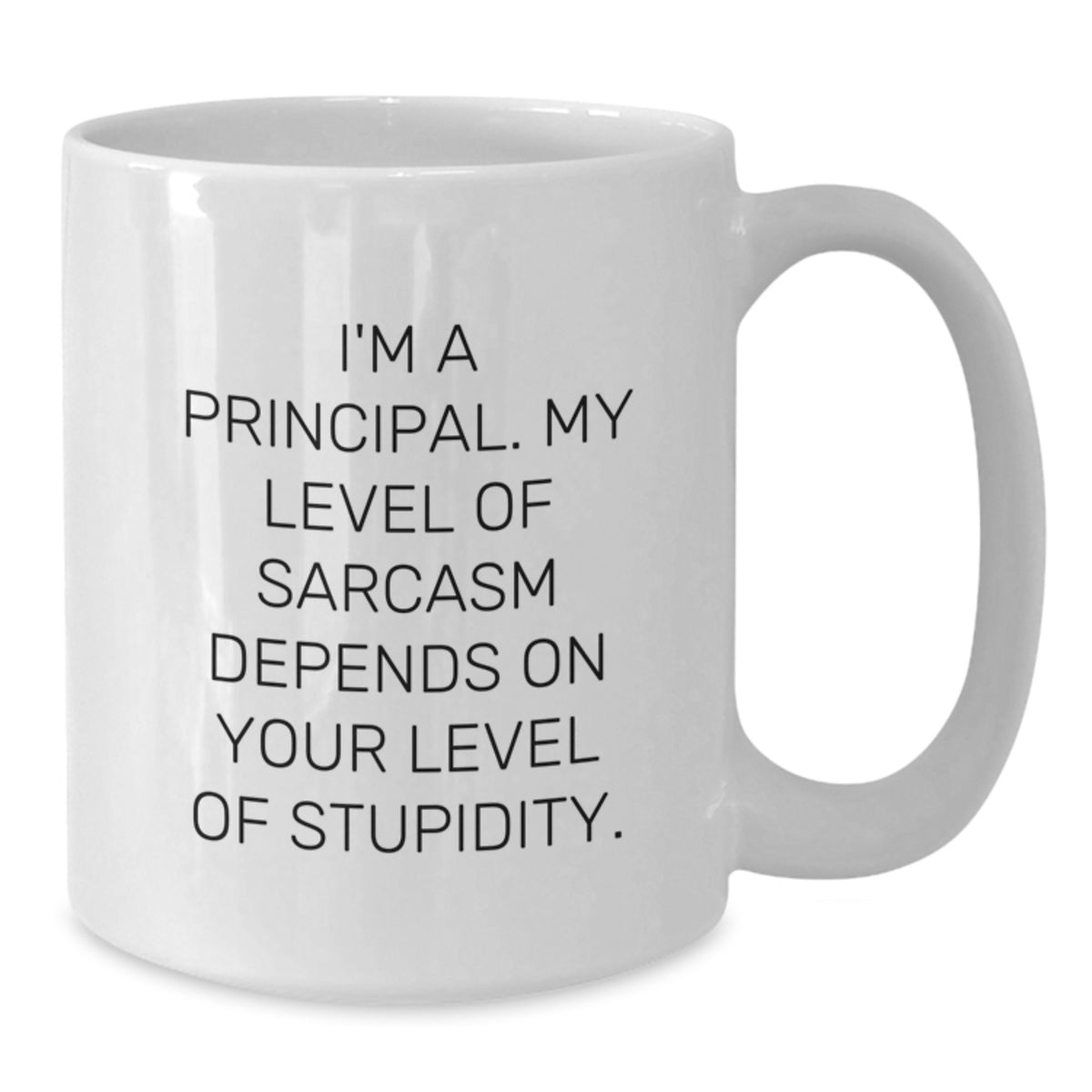 Funny Principal Gifts for Men, White Coffee Mug with Sarcasm Quote - I'm A Principal, Gifts from Friends - Additional