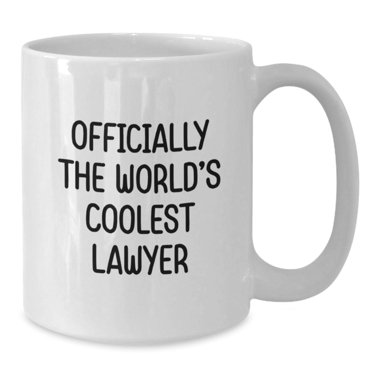 Funny Lawyer Gifts from Men - Officially The World's Coolest Lawyer White Coffee Mug - Unique Mother's Day Unique Gifts for Lawyer - Additional