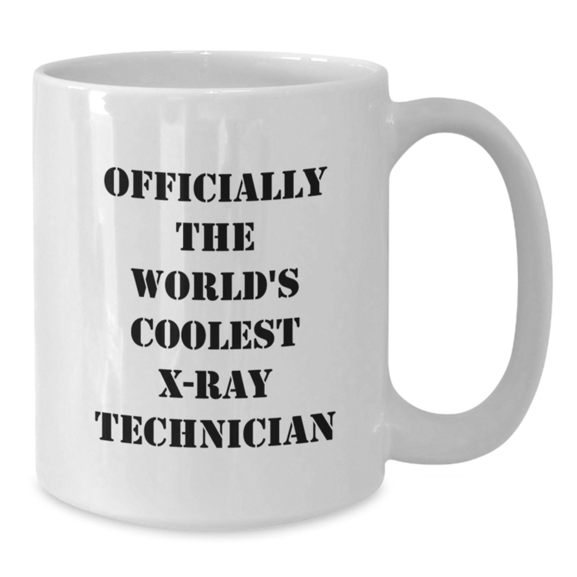 Funny Gifts for X-Ray Technician, Officially The World's Coolest X-ray Technician Quotes on White Coffee Mug for Valentine's Unique Gifts from Friends, Coworkers, Family - Additional