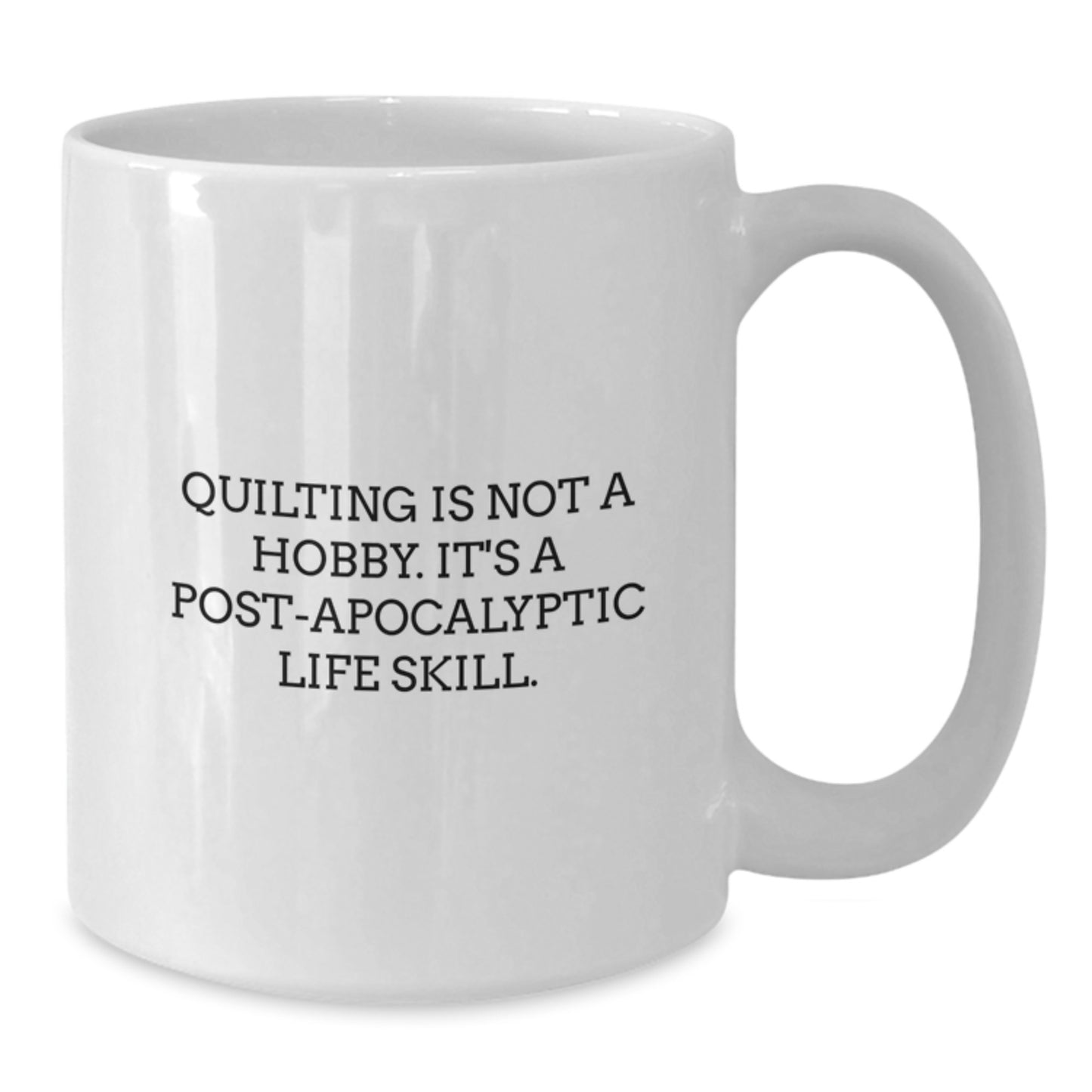 Quilting Keepsake Mug for Him 11oz Ceramic White Birthday Gift - Additional