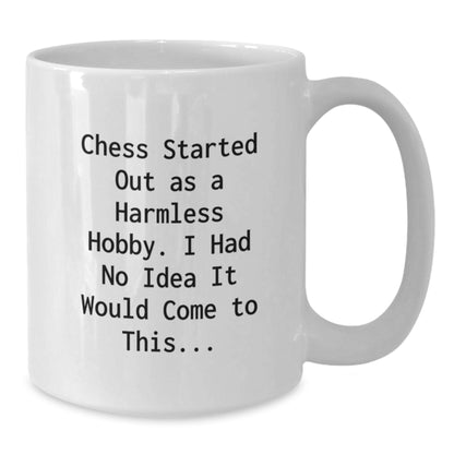 Funny Chess Quote Gift for Graduates, White Coffee Mug, Chess Lovers, Unique Graduation Gifts from Friends, Family, or Coworkers - Additional
