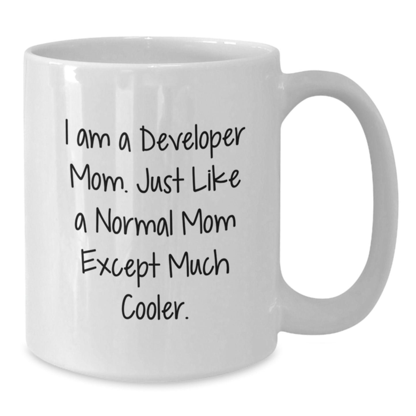 Developer Mom Keepsake Ceramic White Coffee Mug for Him Birthday Gift - Additional