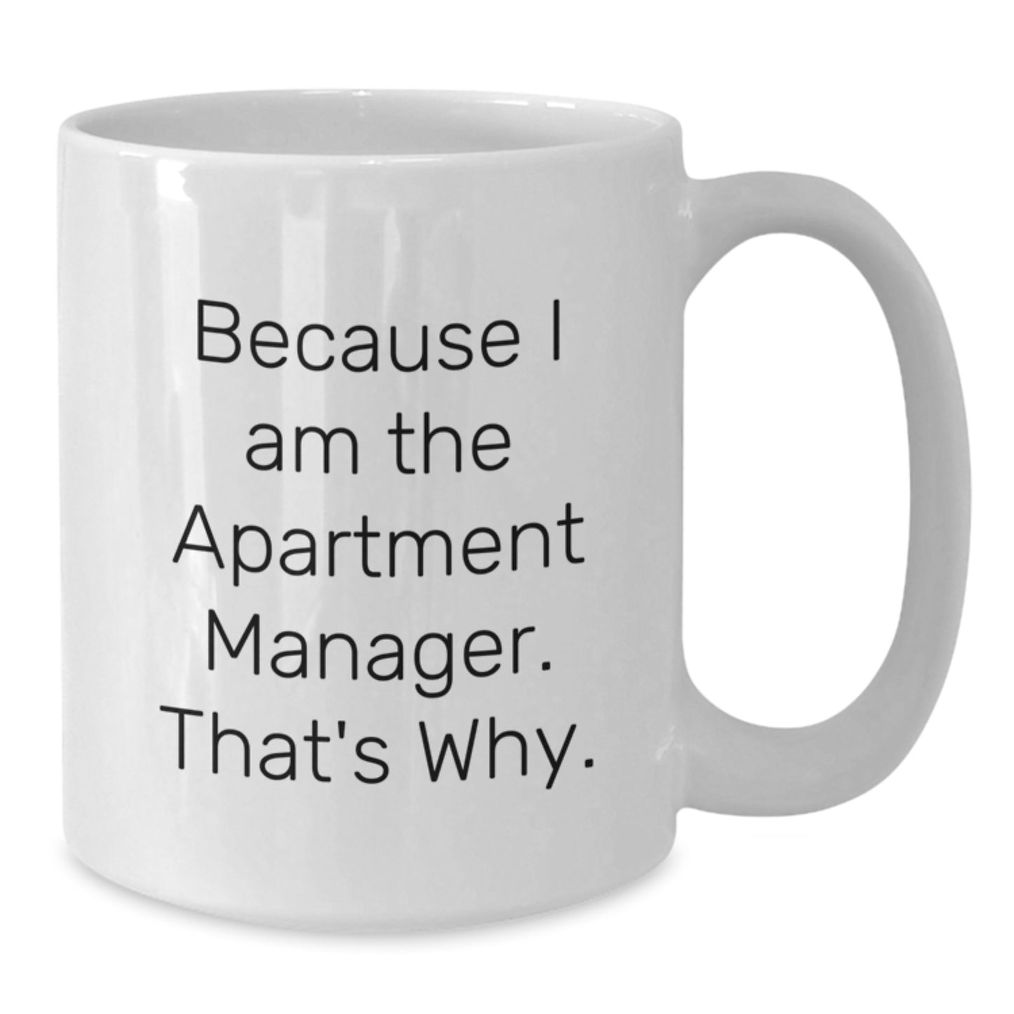 Birthday Gift Apartment Manager White Mug Present for Her - Additional