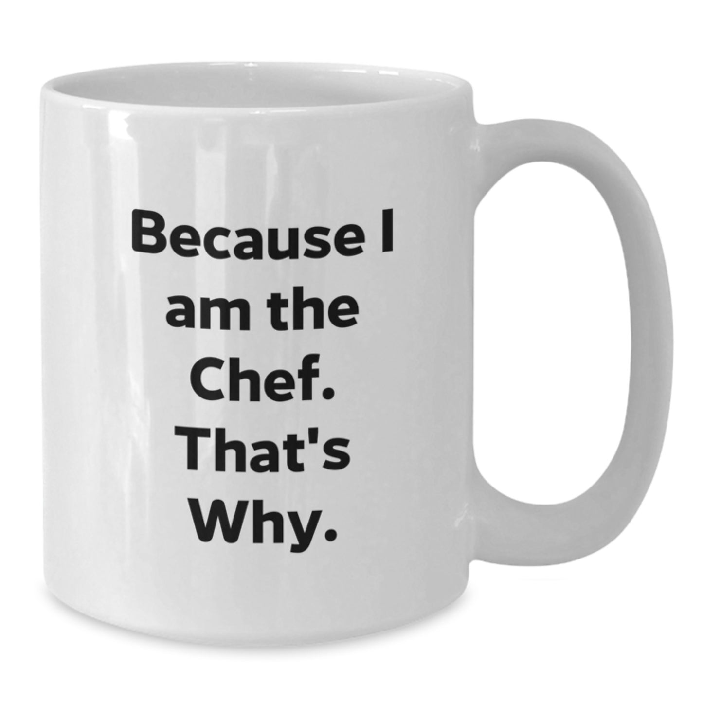 Funny Chef White Coffee Mug Gifts from Family to Graduation Chef, Perfect for Men Chef Friends Coworkers, White Ceramic 11oz 15oz - Additional