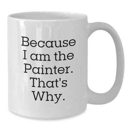 Birthday Gift Painter White Coffee Mug Present for Her - Additional
