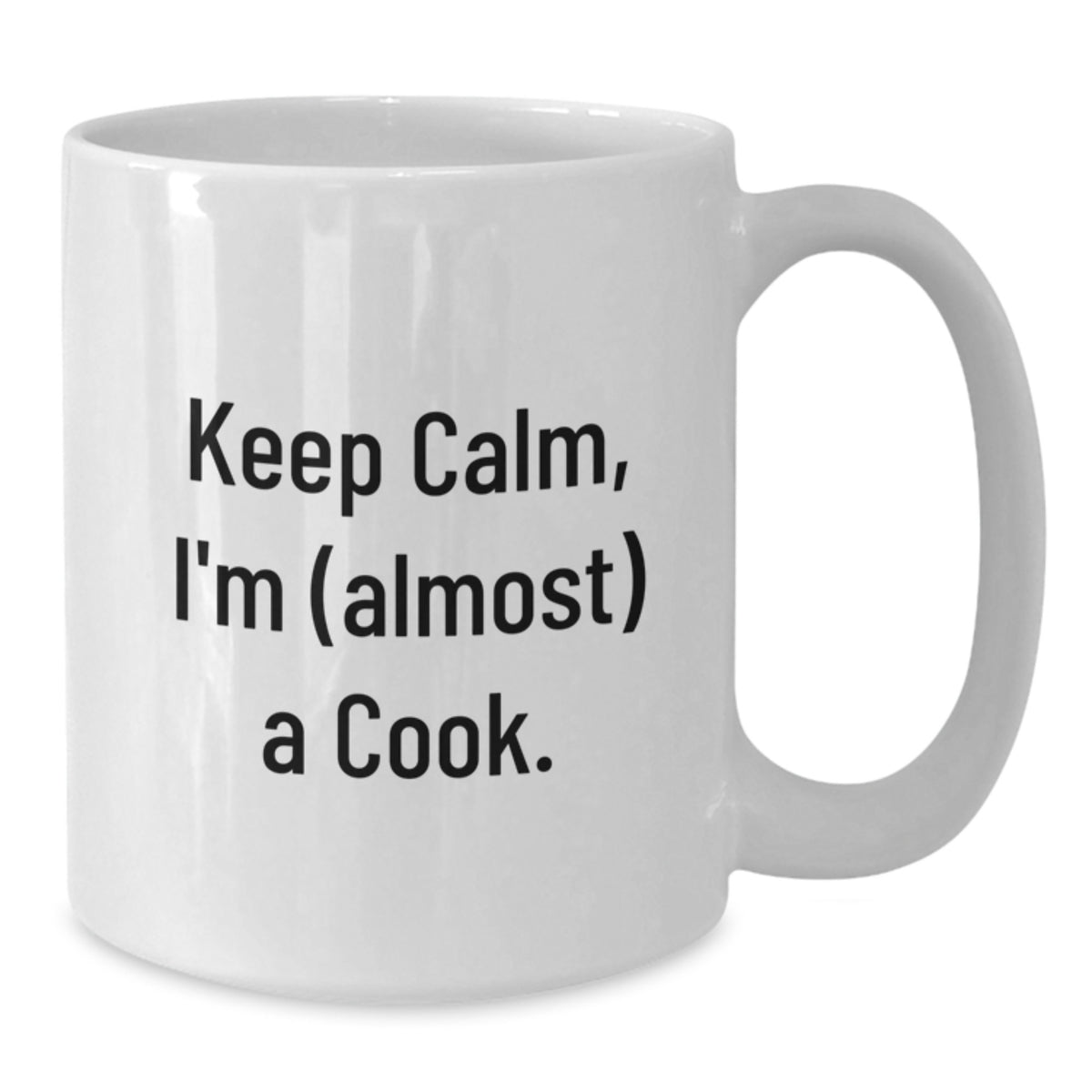 Cook Gift for Him - Keep Calm, I'm (Almost) A Cook Keepsake Mug - Additional