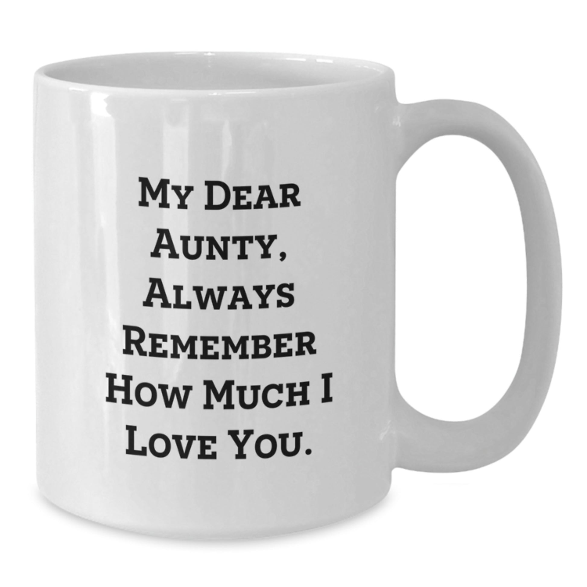 Funny Aunty Quotes White Coffee Mug Gifts for Aunty Birthday Unique Gifts from Family - Additional