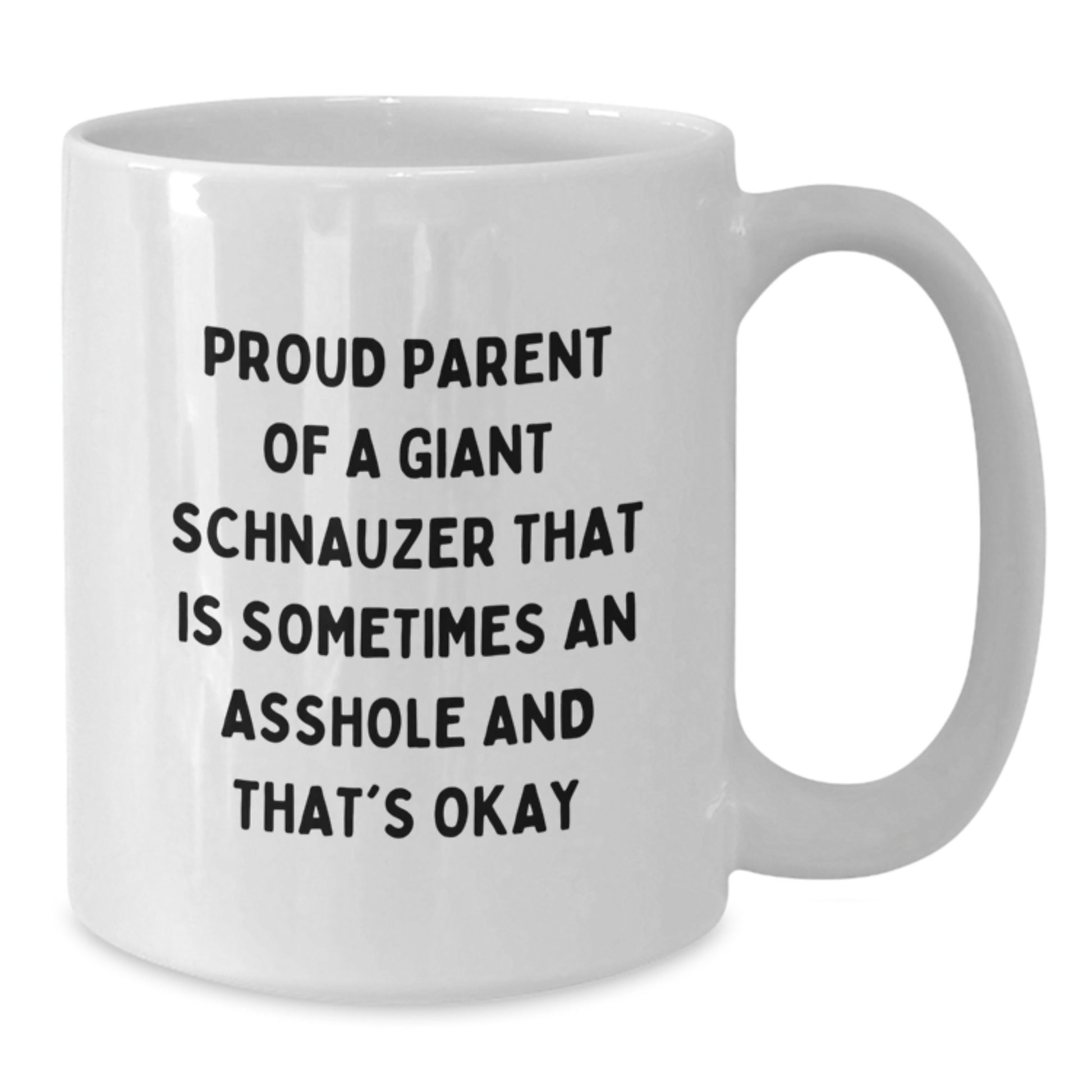 Giant Schnauzer Dog Funny Gifts from Friends for Proud Parents Graduation Unique White Coffee Mug - Additional