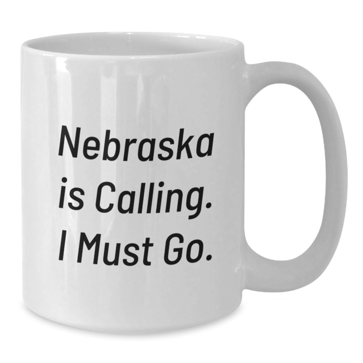Nebraska Gifts for Him, Funny White Coffee Mug, Graduation Unique Gifts from Family to Men - Additional