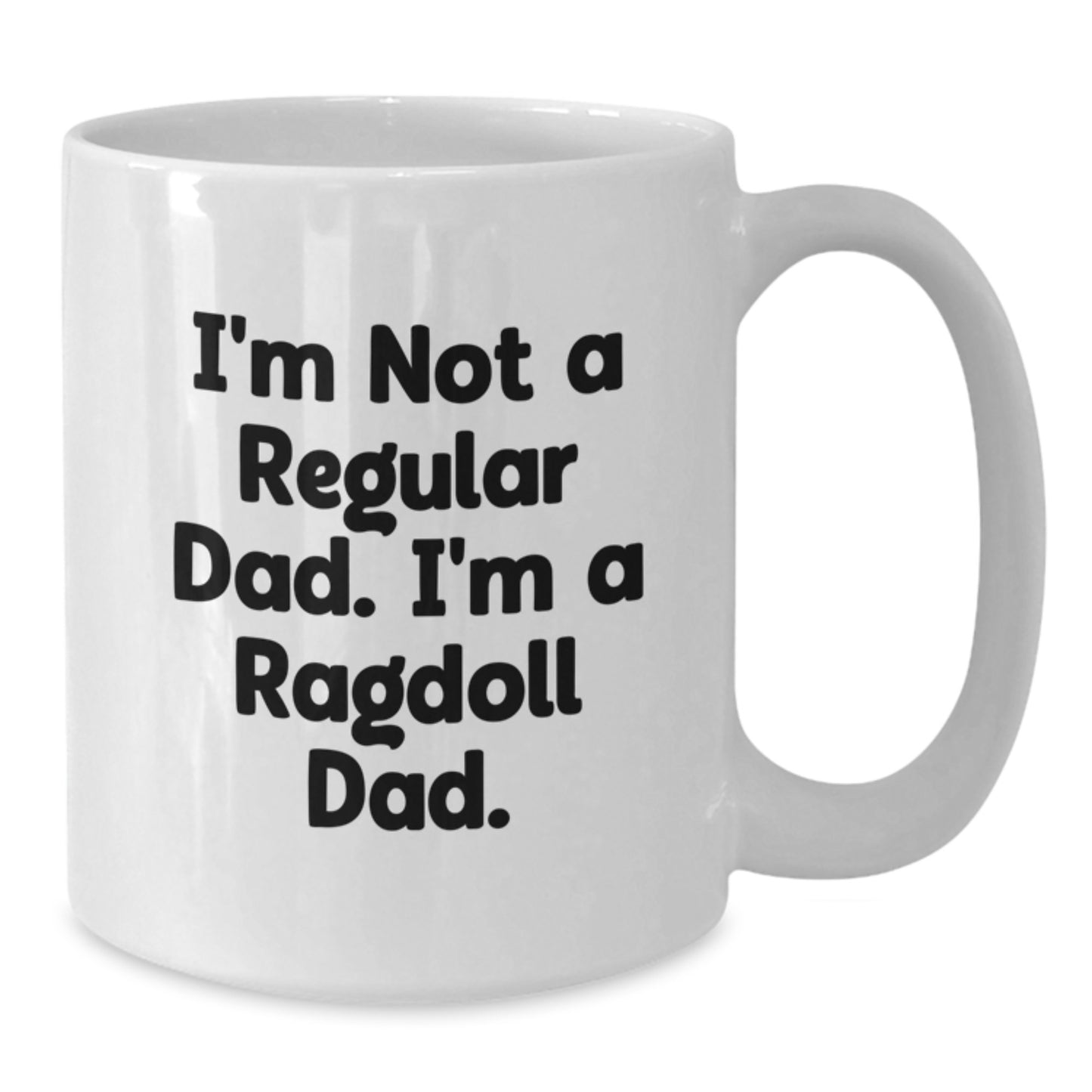 Funny Ragdoll Cat Gifts for Dad, White Coffee Mug, Christmas Unique Presents from Men, Women, Family, Friends - Additional
